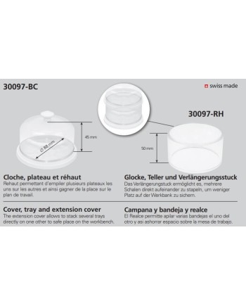 BERGEON 30097-BC – Plateau démontage avec cloche protection
