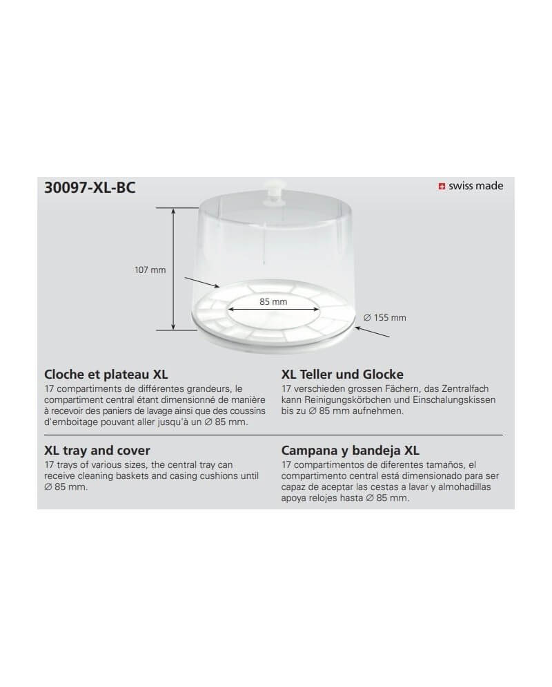 BERGEON 30097-XL BC – Plateau démontage XL cloche