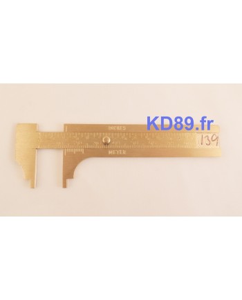BECO TECHNIC 204971 – Pied à coulisse laiton 80 mm mesure précise