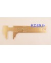 BECO TECHNIC 204971 – Pied à coulisse laiton 80 mm mesure précise