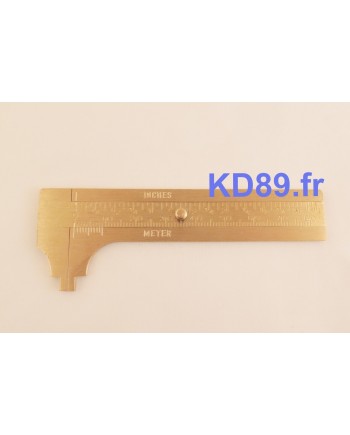 BECO TECHNIC 204971 – Pied à coulisse laiton 80 mm mesure précise