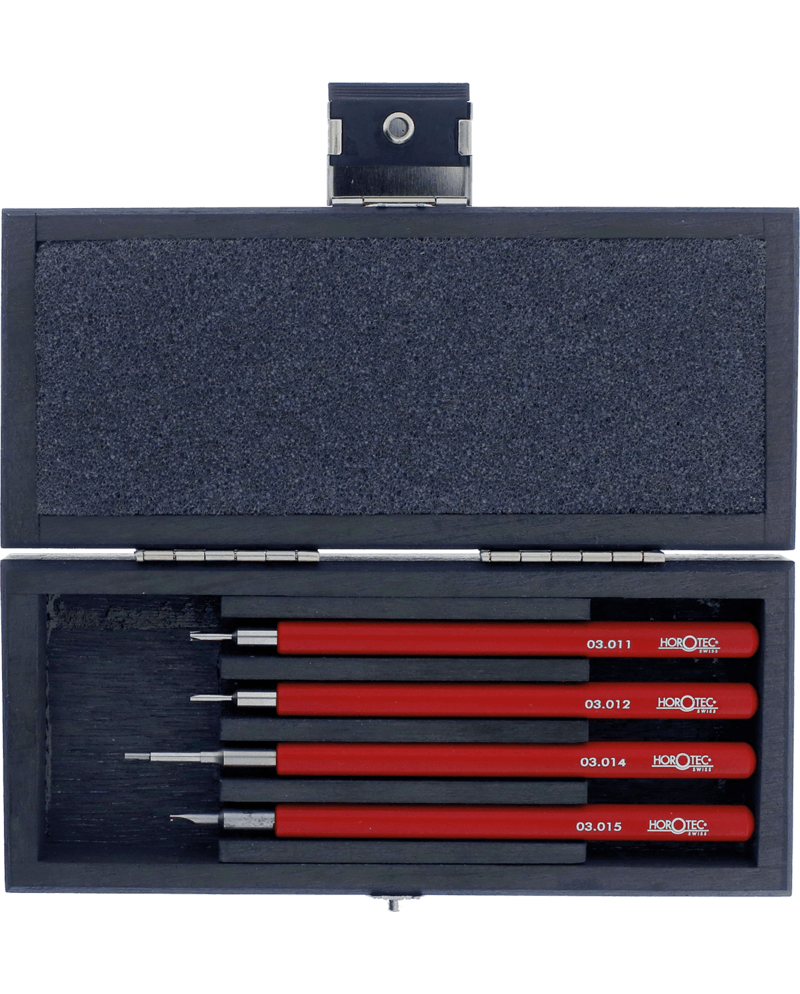 HOROTEC 03.019 - Coffret 4 outils spécialisés horlogerie