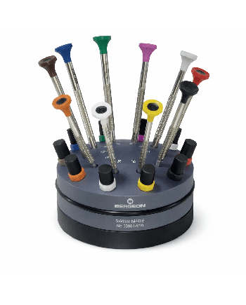 BERGEON 30081-S10 – Socle tournant 10 tournevis précision