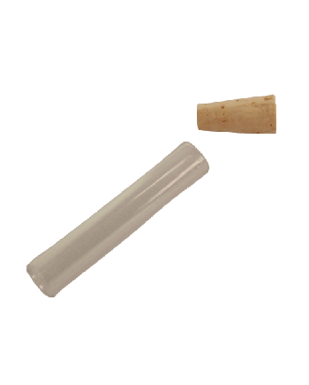 BERGEON – Tube verre bouchon liège stockage pièces