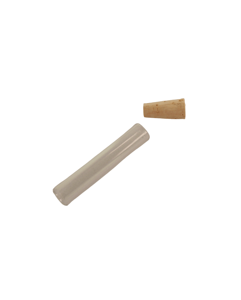 BERGEON – Tube verre bouchon liège stockage pièces