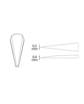 BECO AASA – Brucelles acier inox manipulation précision fine
