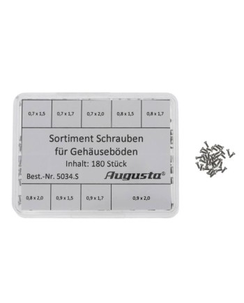 AUGUSTA – Assortiment 180 vis fonds boîtier montre fixation