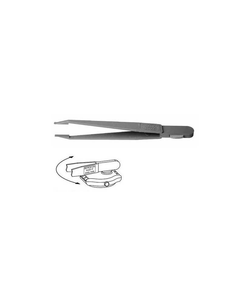 BERGEON 6460 / 6460-P – Brucelles plastique piles 120 mm