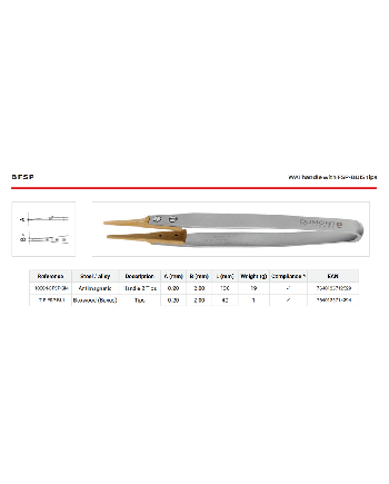 DUMONT – Brucelles d’horloger à pointes interchangeables en bois – Différentes formes