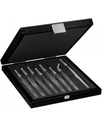 BERGEON 7028 – Coffret bois 8 brucelles Star antimagnétiques