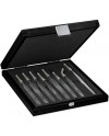 BERGEON 7028 – Coffret bois 8 brucelles Star antimagnétiques