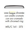 VERLUX  – Plexi bague chromée montre remplacement