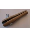 AUGUSTA – Étau main bois 160 mm mors cuir maintien doux