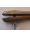 AUGUSTA – Étau main bois 160 mm mors cuir maintien doux