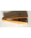 Étau à main en bois arrondi avec mors en cuir 160 mm