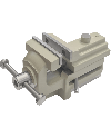 HOROTEC 08.104 - Étau d’horloger laiton mâchoires 50 mm