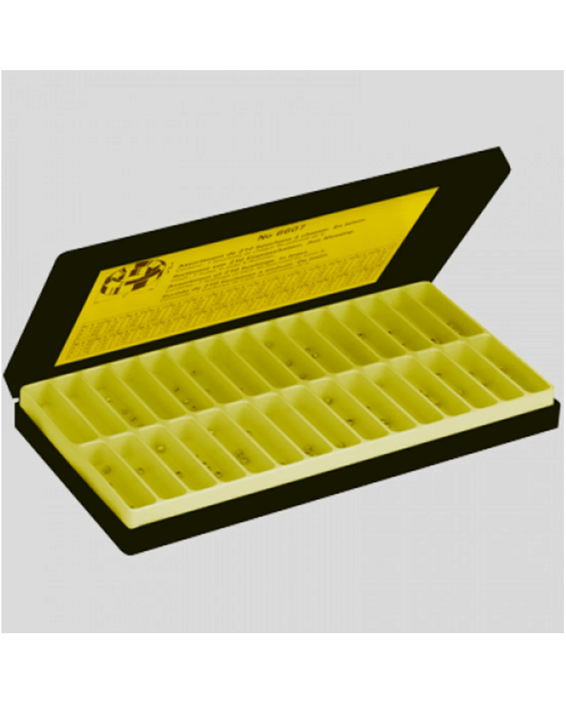 BERGEON 6607 – Assortiment 210 bouchons réparation pivot