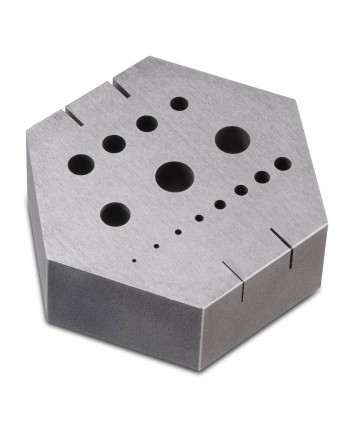 BECO 201930 – Tas acier trempé hexagonal 15 trous support