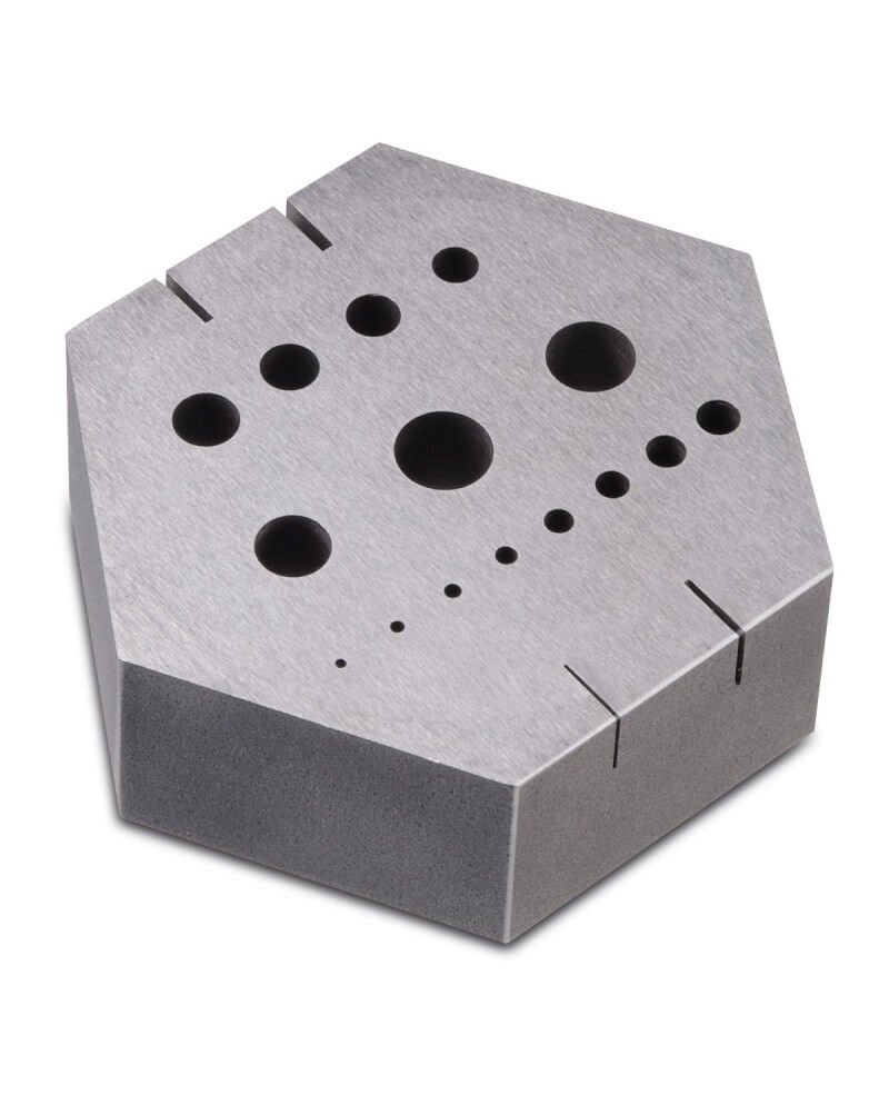 BECO 201930 – Tas acier trempé hexagonal 15 trous support