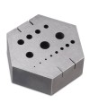 BECO 201930 – Tas acier trempé hexagonal 15 trous support