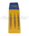 AUGUSTA – Assortiment 3 fraises roulettes acier trempé usinage fin