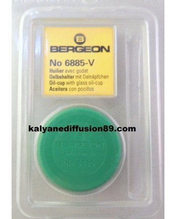 BERGEON 6885 – Huilier godet verre teinte rangement huile