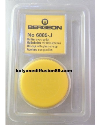 BERGEON 6885 – Huilier godet verre teinte rangement huile