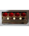 BECO TECHNIC 207760 – Huilier 4 godets verre couvercle