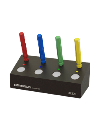 BERGEON 32226 – Socle 4 pique huile organisation huilage