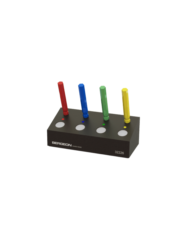 BERGEON 32226 – Socle 4 pique huile organisation huilage