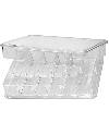 HOROTEC 17.516 - Boîte plastique compartimentée transparente