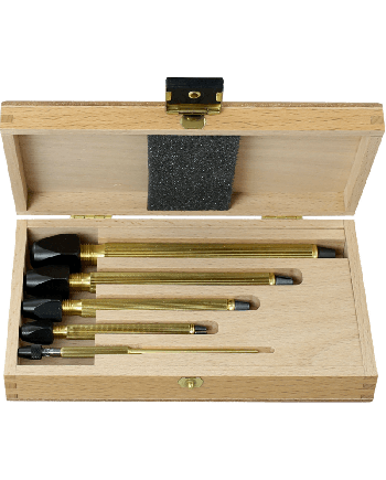 HOROTEC 02.027 - Coffret bois avec 5 mandrins