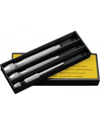 BERGEON 30026-D – Assortiment 3 mandrins tête ronde