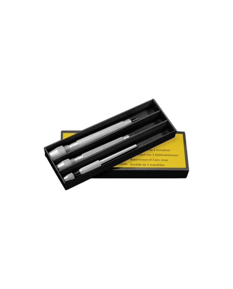 BERGEON 30026-D – Assortiment 3 mandrins tête ronde