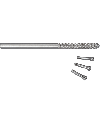 HOROTEC 02.019 - Broche moletée en acier