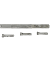HOROTEC 02.024 - Broche moletée acier avec pinces