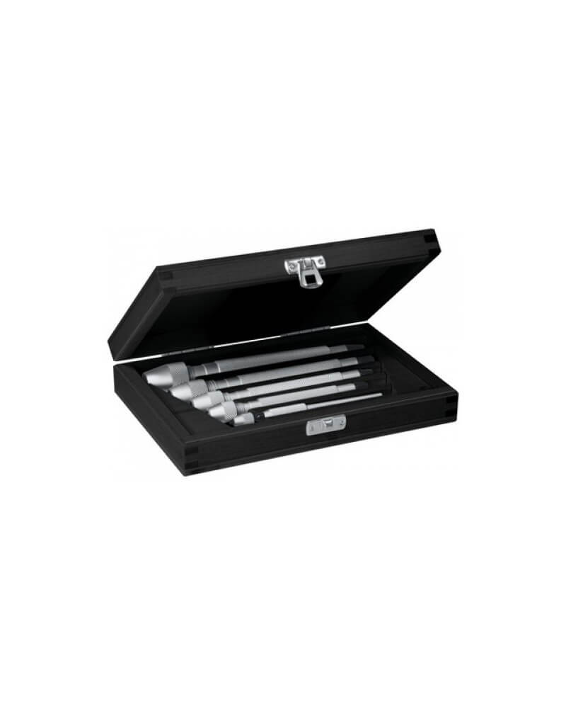 BERGEON 30026-A – Assortiment 5 mandrins tête ronde