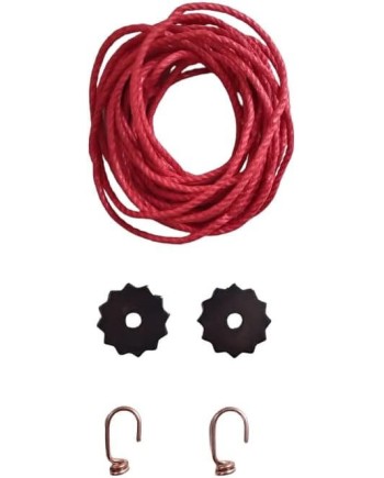 PASSION HORLOGERIE – Kit crochets rondelles corde pour comtoise