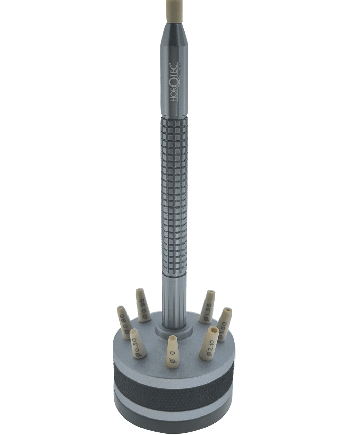 HOROTEC 05031 - Outil pose aiguilles socle tournant