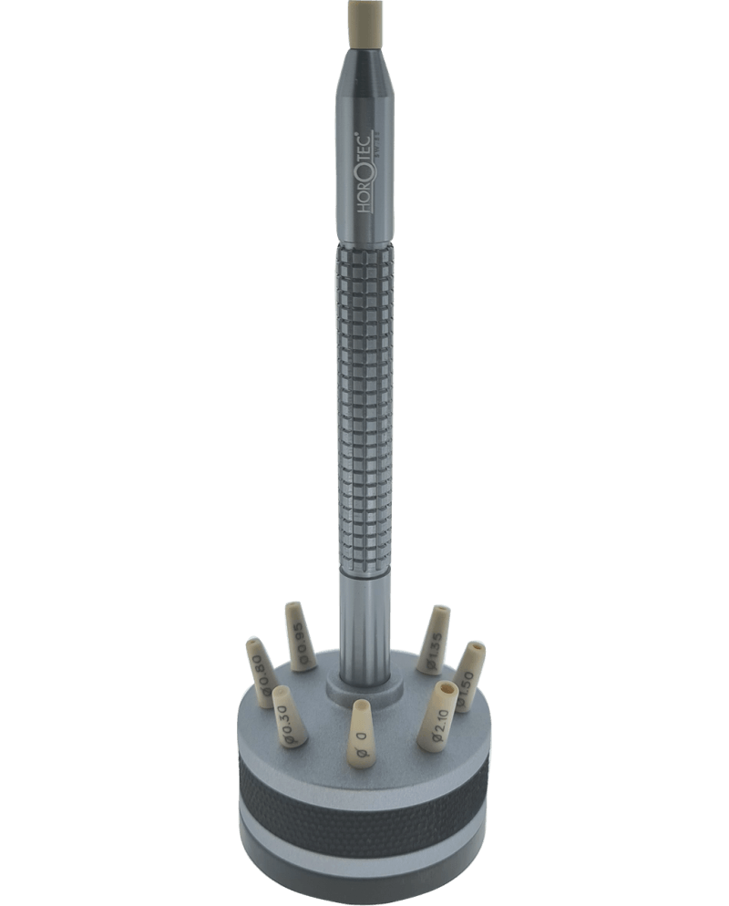 HOROTEC 05031 - Outil pose aiguilles socle tournant