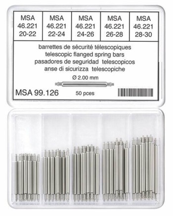 HOROTEC - Assortiment barrettes sécurité télescopiques