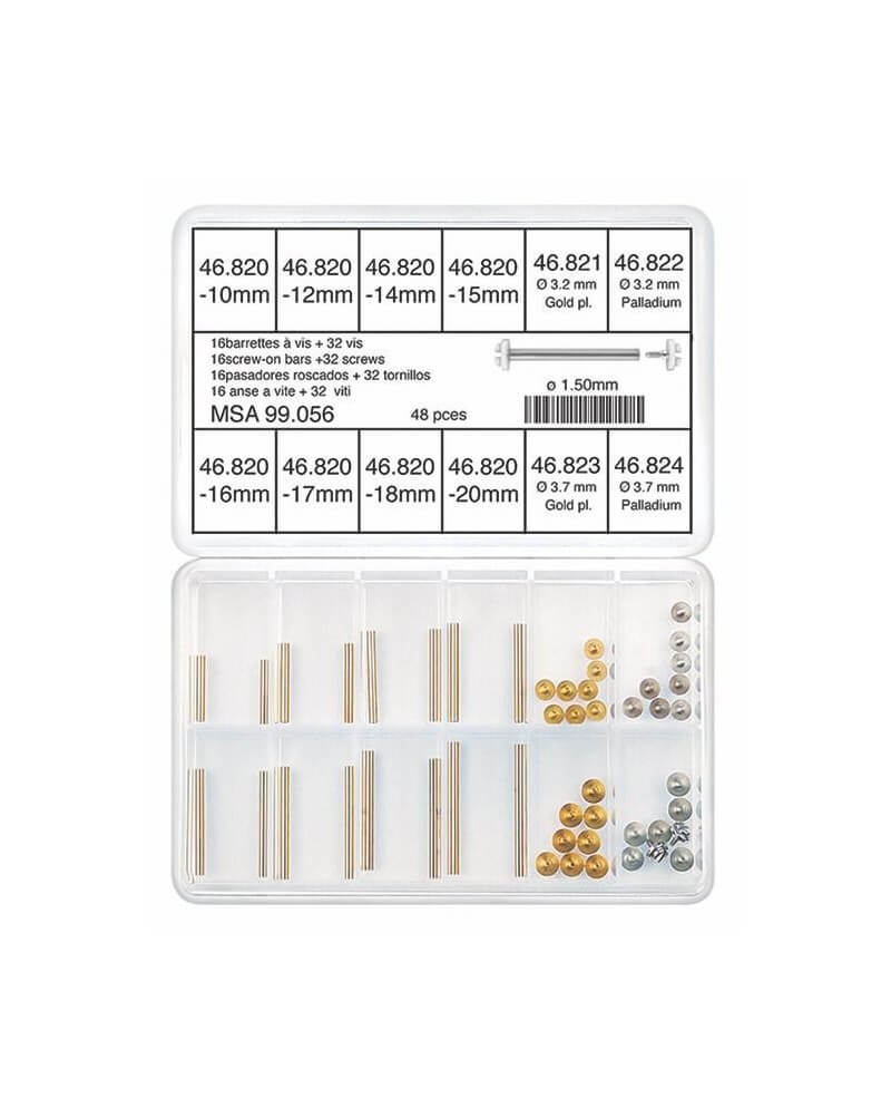 HOROTEC - Assortiment barrettes à vis maillechort