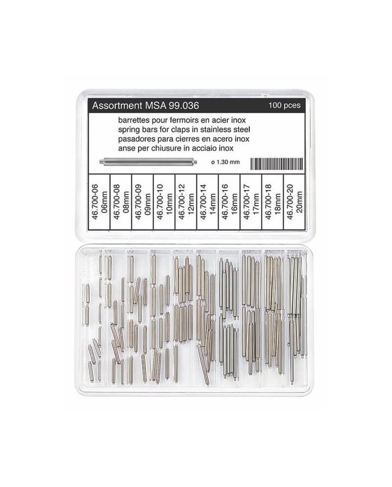 HOROTEC - Assortiment barrettes pour fermoirs montre
