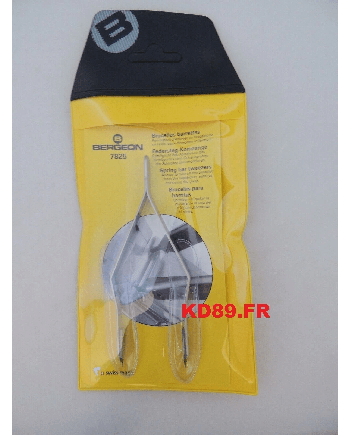 BERGEON 7825 – Brucelles barrettes embouts remplaçables 100 mm