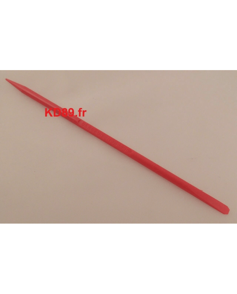 BERGEON 6436 – Cheville plastique rouge Ø4 mm double embout