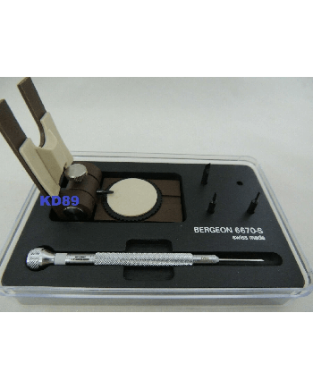 BERGEON 6670-S – Étau troisième main bracelet socle bois