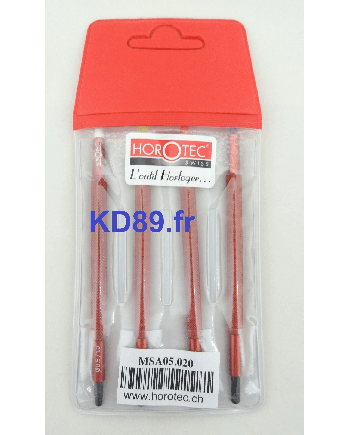 HOROTEC 05.020 - Assortiment 4 outils pose aiguilles