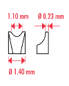HOROTEC 10.009 10.009-A - Outil barrettes avec fourchettes