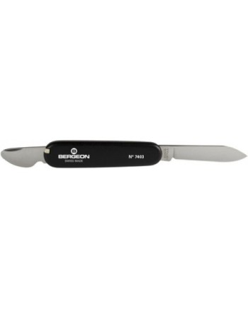 BERGEON 7403 – Canif ouvre boîte acier inox