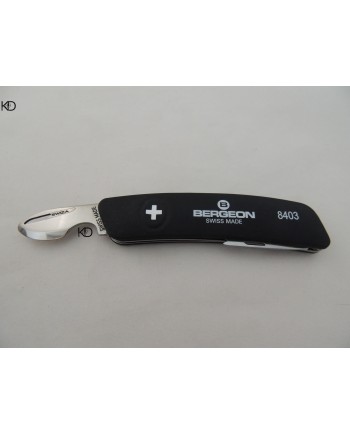 BERGEON 8403 – Canif ouvre boîte avec barrette